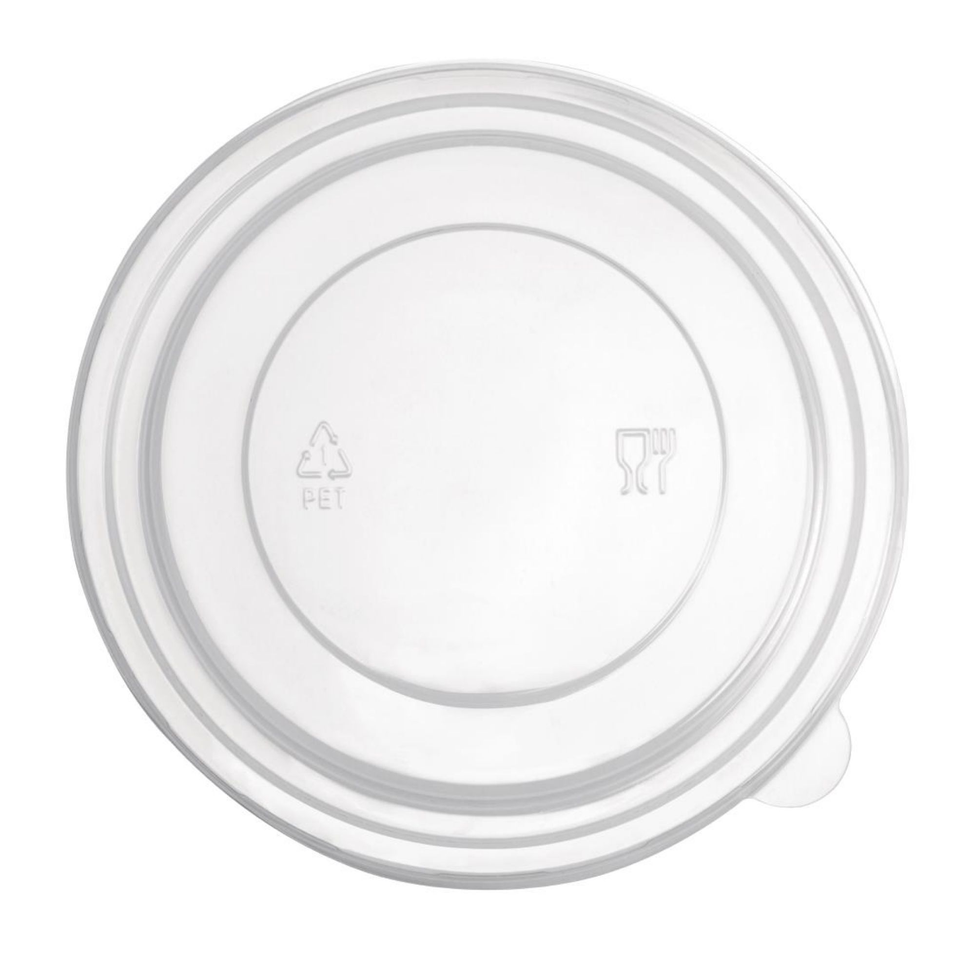 Picture of Fiesta Recyclable PET Round Salad Bowl Lids (Pack of 300)