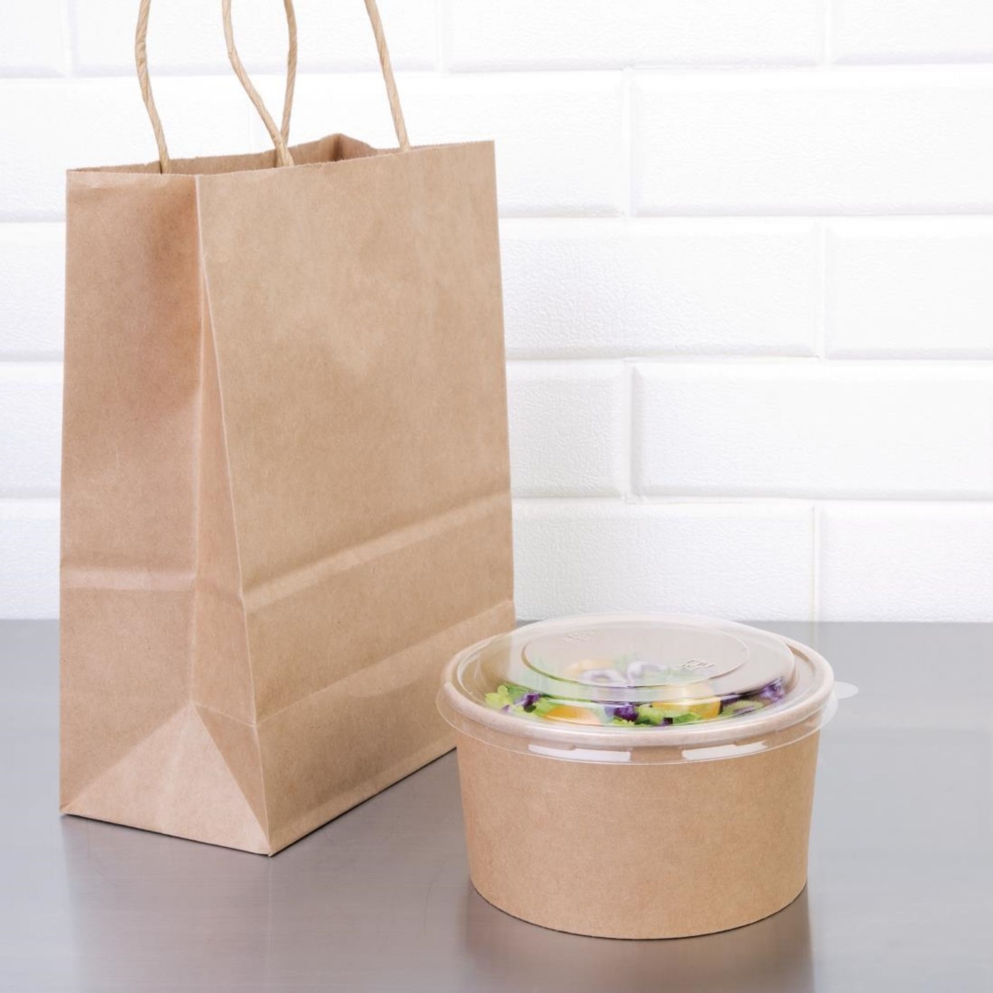 Picture of Fiesta Recyclable PET Round Salad Bowl Lids (Pack of 300)