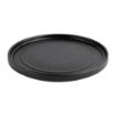 Picture of Olympia Cavolo Textured Black Flat Round Plate - 220mm (Box 6)