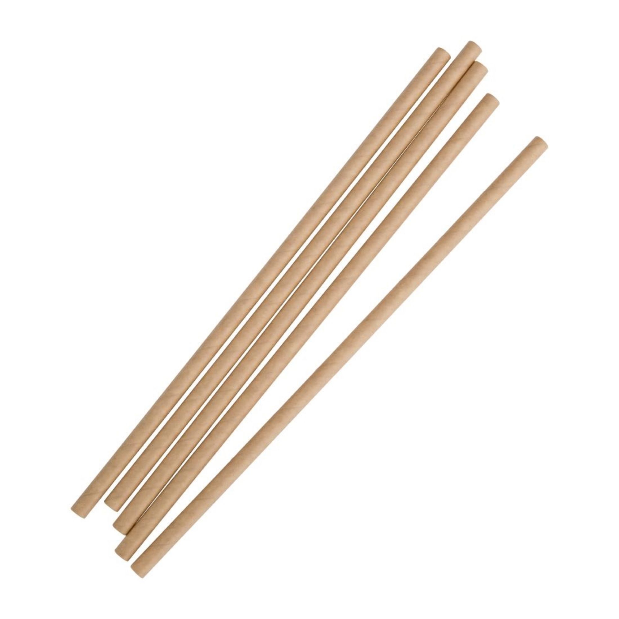 Picture of Fiesta Compostable Paper Straws Kraft (Pack of 250)