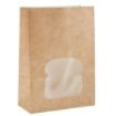 Picture of Colpac Recyclable Paper Sandwich Bags With Window Kraft (250 pack)