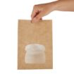 Picture of Colpac Recyclable Paper Sandwich Bags With Window Kraft (250 pack)
