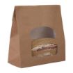 Picture of Colpac Recyclable Paper Sandwich Bags With Window Kraft (250 pack)