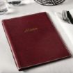 Picture of Olympia Faux Leather Menu Cover A4 Burgundy - E222