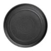 Picture of Olympia Cavolo Textured Black Flat Round Plate - 180mm (Box 6)