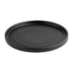 Picture of Olympia Cavolo Textured Black Flat Round Plate - 180mm (Box 6)