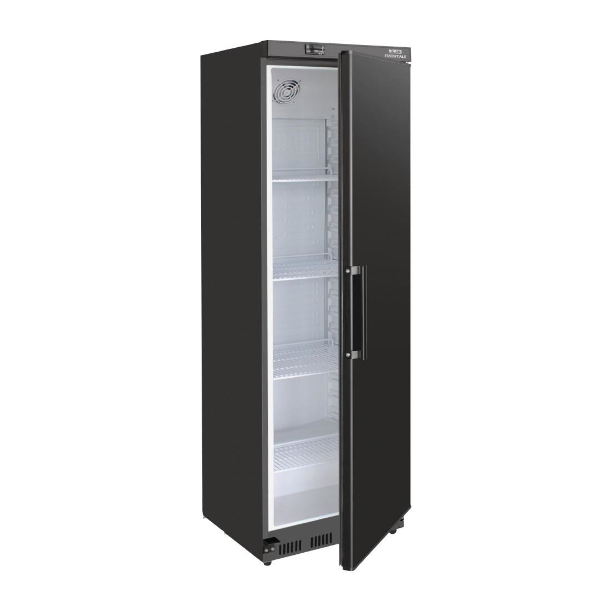Picture of Nisbets Essentials Upright Refrigerator Black - 400Ltr