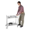 Picture of Vogue Stainless Steel 2 Tier Clearing Trolley Small - F996