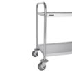 Picture of Vogue Stainless Steel 2 Tier Clearing Trolley Small - F996