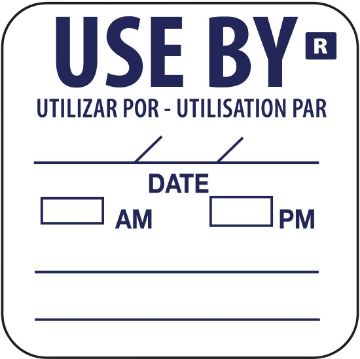 Picture of Hygiplas Removable Use By Labels (Pack of 1000)