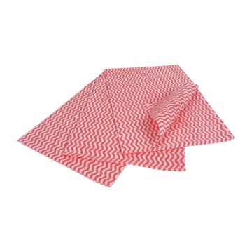 Picture of EcoTech Envirowipe Antibacterial Compostable Cleaning Cloths Red (25 Pack)