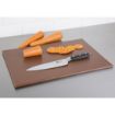 Picture of Hygiplas High Density Antibacterial Brown Chopping Board 455x305x12mm