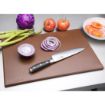 Picture of Hygiplas High Density Antibacterial Brown Chopping Board 455x305x12mm