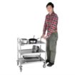 Picture of Vogue Stainless Steel 3 Tier Clearing Trolley Small - F993