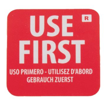 Picture of Hygiplas Removable Use First Labels (Pack of 1000)