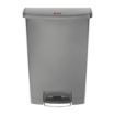 Picture of Rubbermaid Slim Jim Step On Front Step Pedal Bin Grey 90Ltr