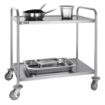 Picture of Vogue Stainless Steel 2 Tier Clearing Trolley Large