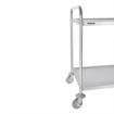 Picture of Vogue Stainless Steel 2 Tier Clearing Trolley Large