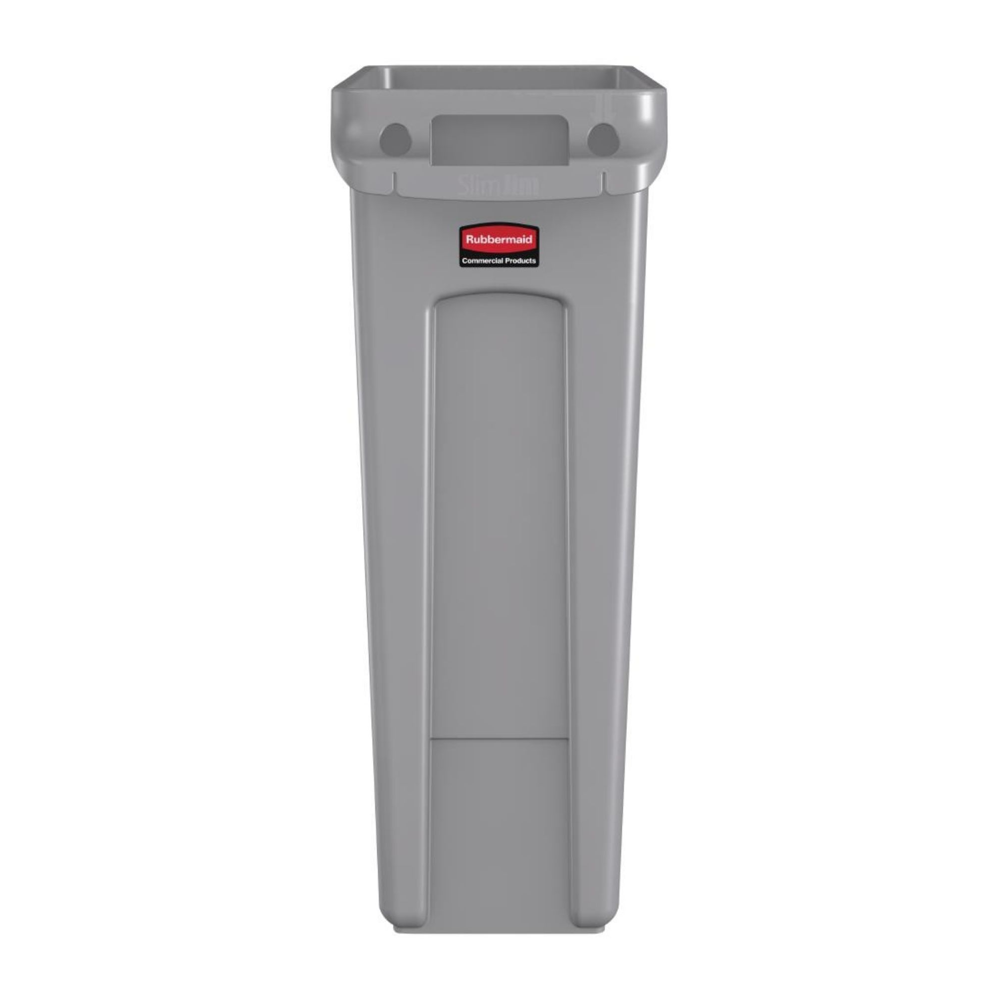 Picture of Rubbermaid Slim Jim Bin with Venting Channels Grey 87Ltr