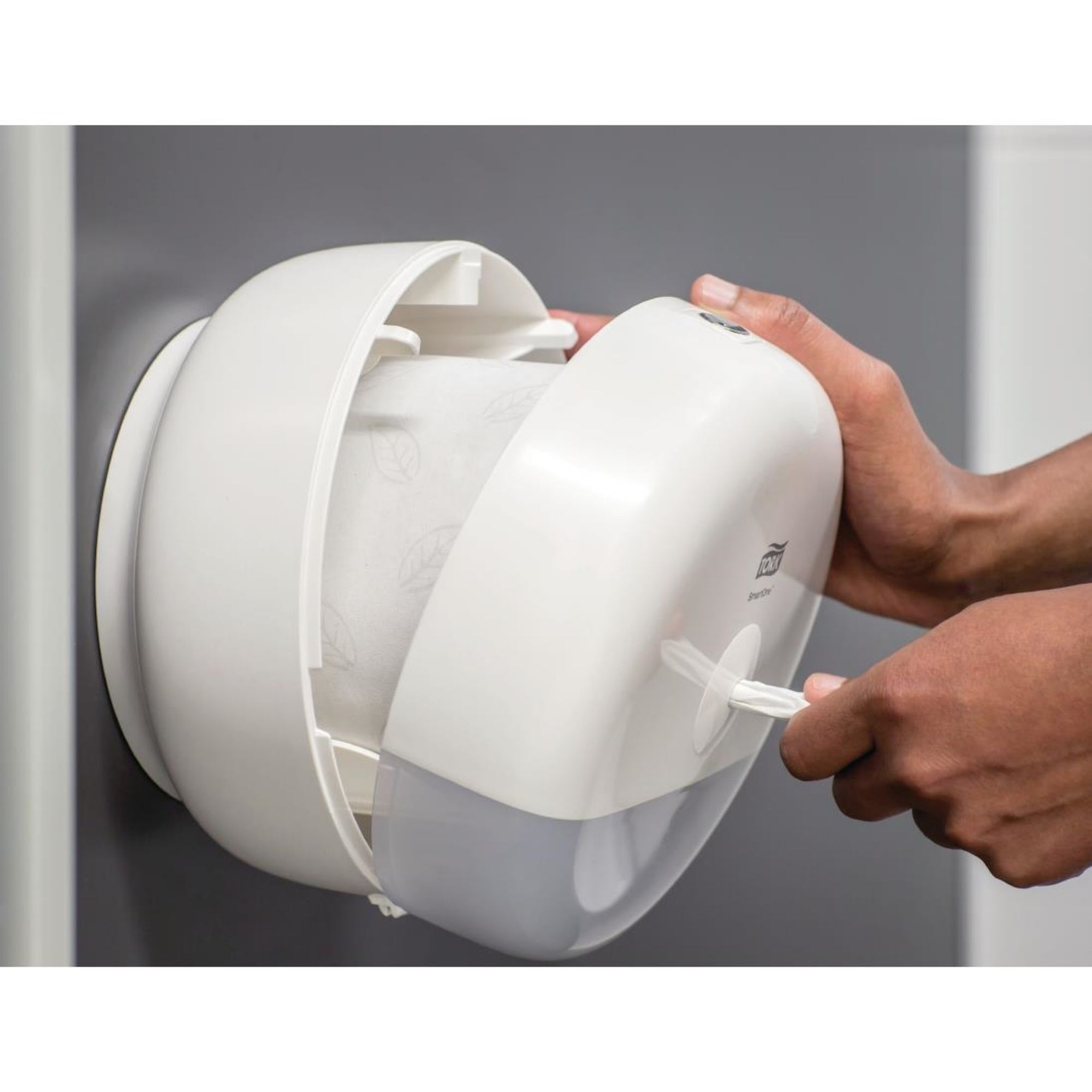 Picture of Tork SmartOne Mini Toilet Roll Dispenser White