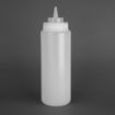 Picture of Vogue Clear Wide Neck Squeeze Sauce Bottle 32oz