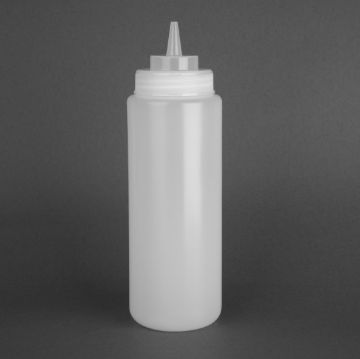 Picture of Vogue Clear Wide Neck Squeeze Sauce Bottle 32oz