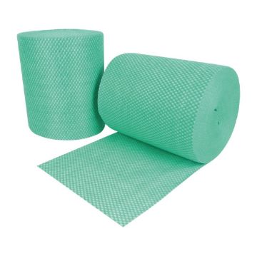 Picture of EcoTech Envirolite Super Antibacterial Cleaning Cloths Green (Roll of 2 x 500)