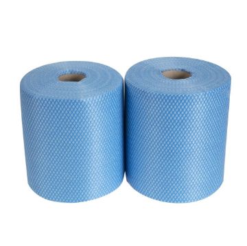 Picture of EcoTech Envirolite Super Antibacterial Cleaning Cloths Blue (Roll of 2 x 500)