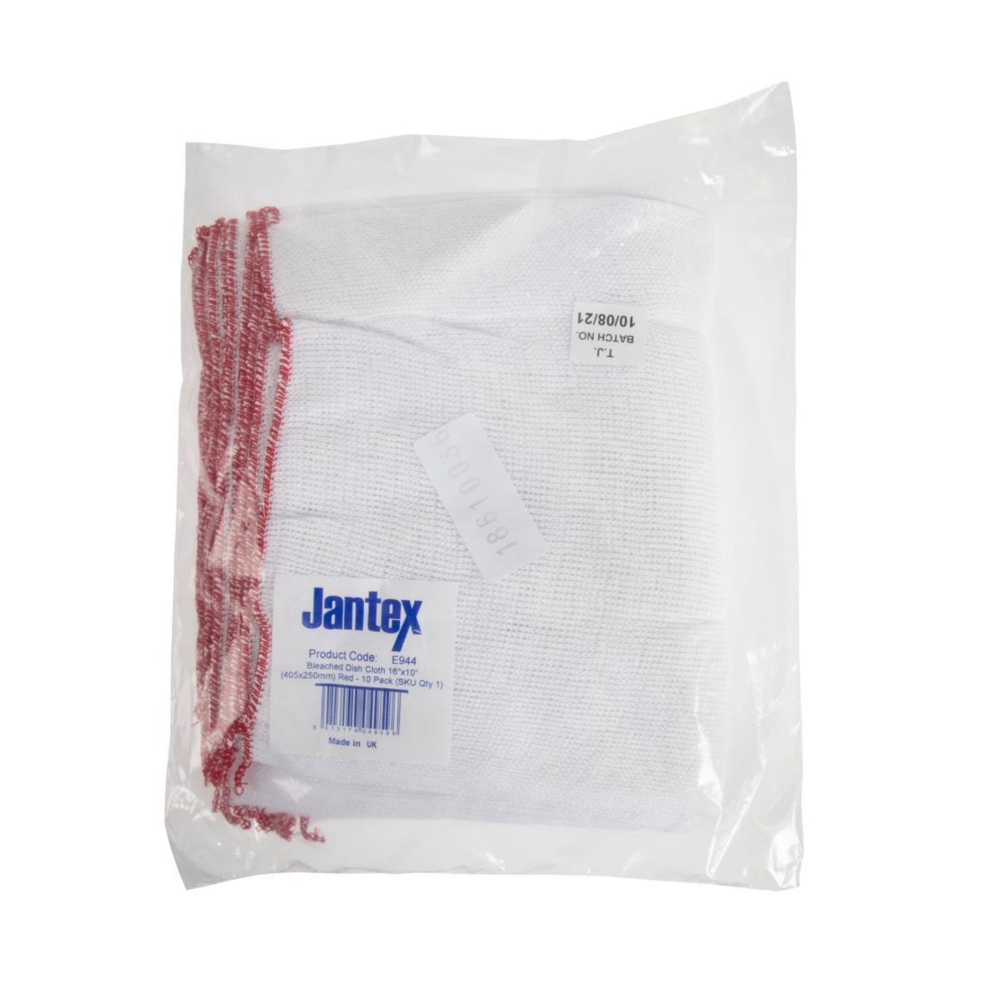 Picture of Jantex Dish Cloths Bleached (Pack of 10)