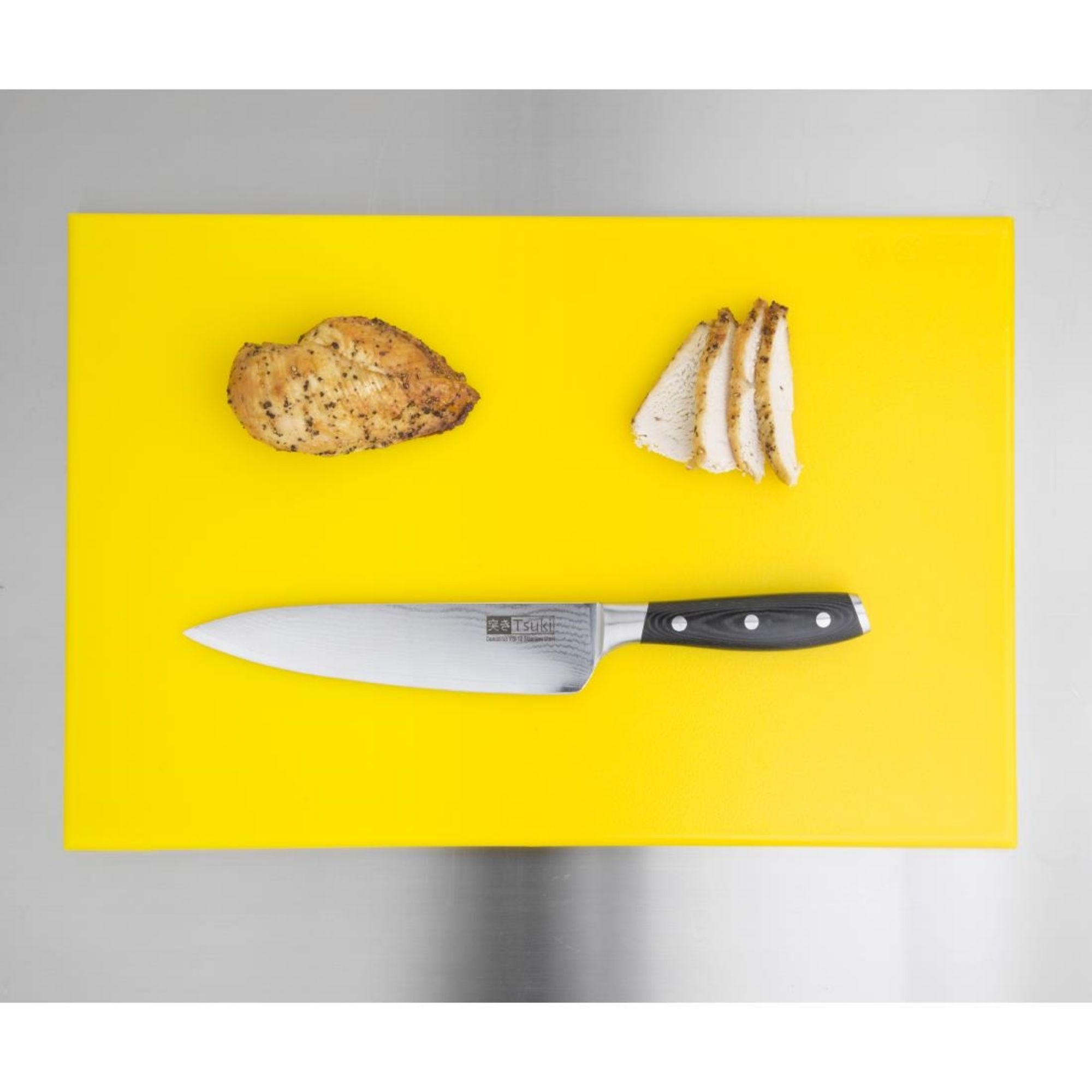 Picture of Hygiplas High Density Antibacterial Yellow Chopping Board 455x305x12mm