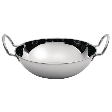 Picture of Olympia Flat Bottomed Balti Serving Dish Medium 170mm