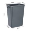 Picture of Jantex Slim Bin Grey 60Ltr