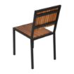 Picture of Bolero Steel & Acacia Side Chairs (Pack of 4)