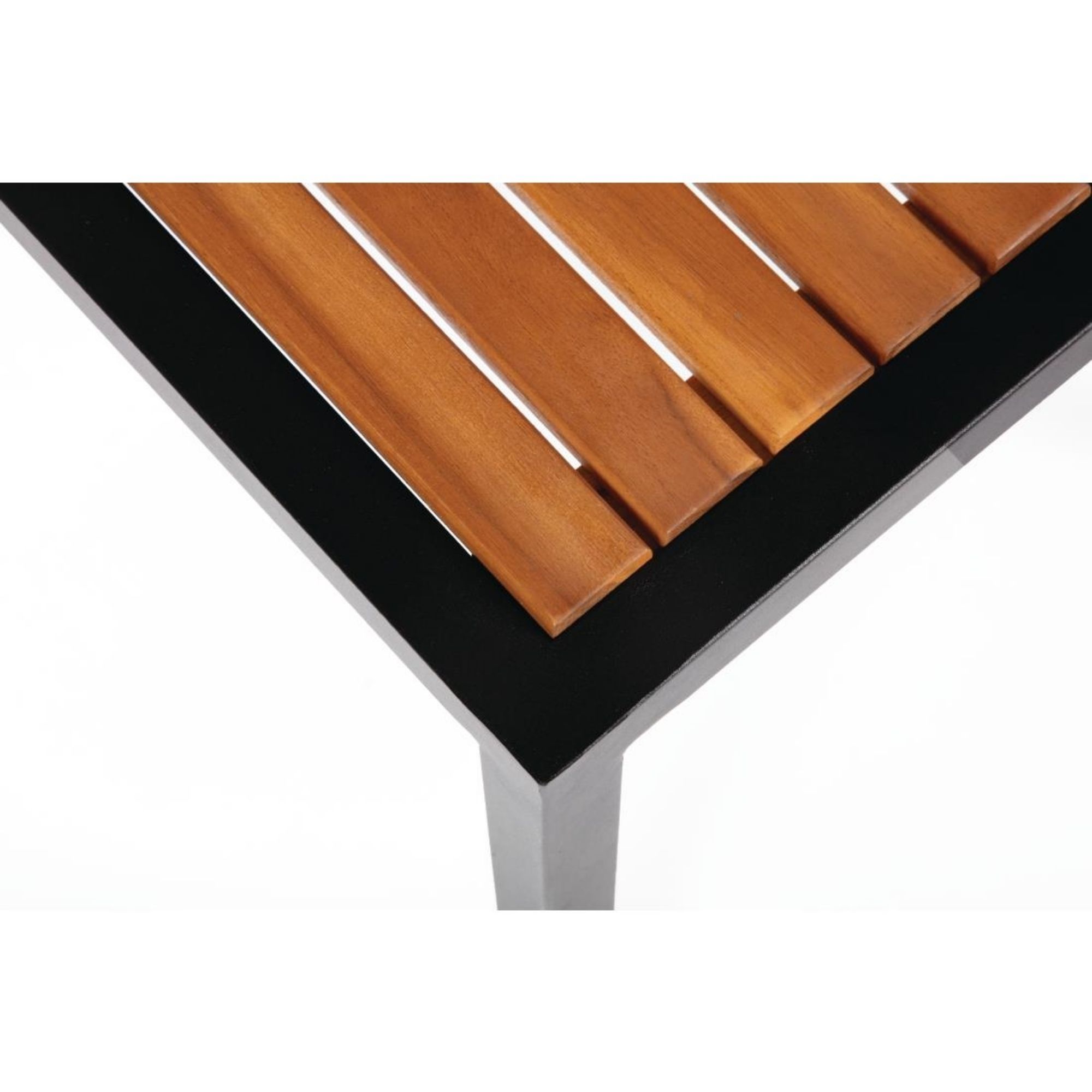 Picture of Bolero Steel & Acacia Side Chairs (Pack of 4)