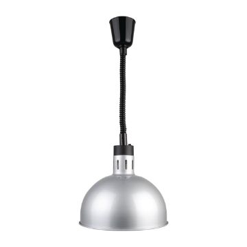 Picture of Buffalo Retractable Dome Heat Lamp Silver 2.5kW