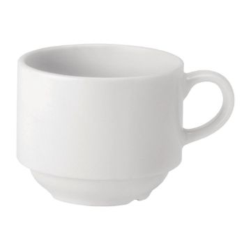 Picture of Utopia Pure White Stacking Cups 200ml (Pack of 24)