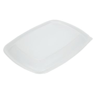 Picture of Fastpac Large Rectangular Food Container Lids 1350ml / 48oz (Pack of 150)