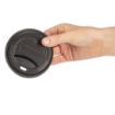 Picture of Fiesta Compostable Coffee Cup Lids 340ml / 12oz (Pack of 50) - DS055