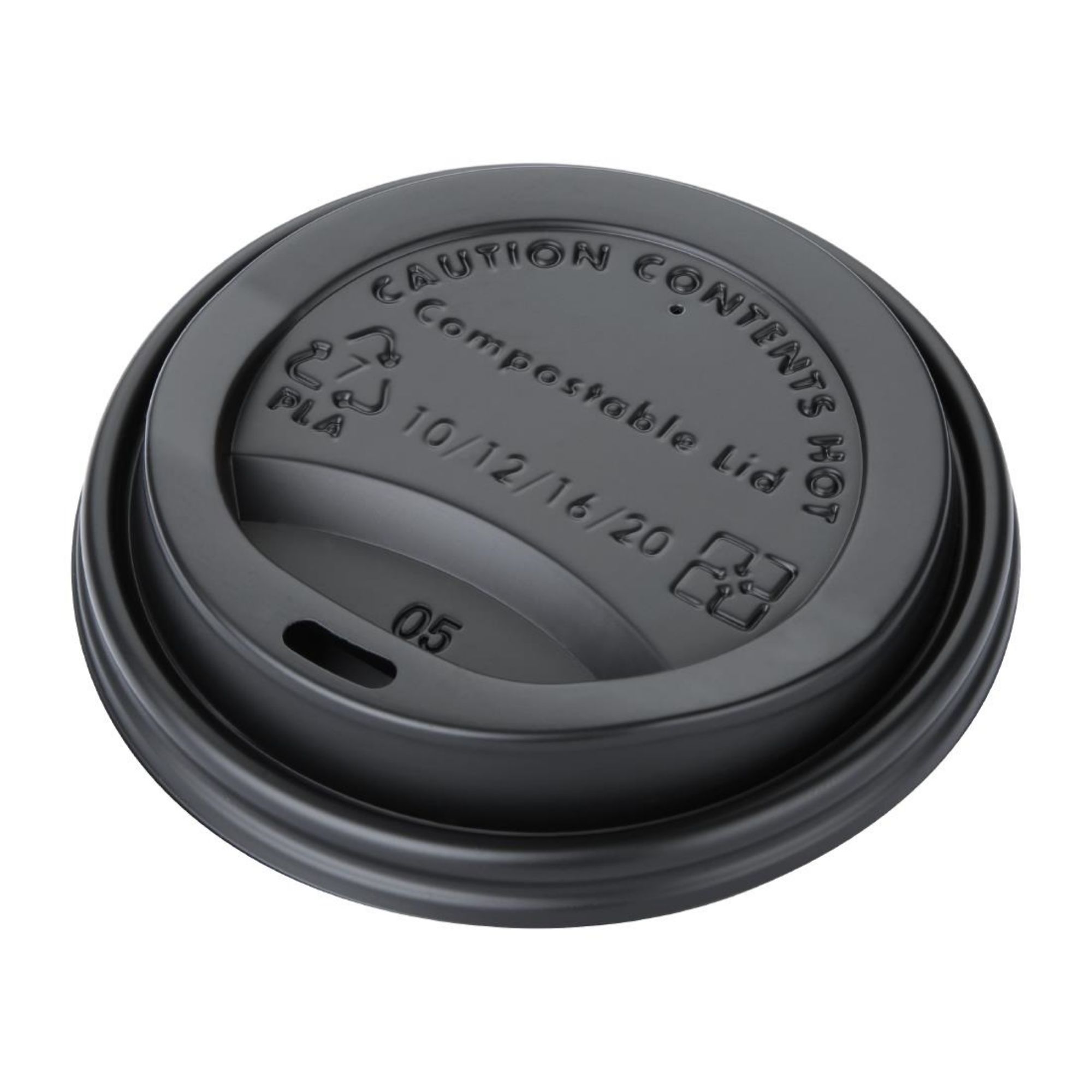 Picture of Fiesta Compostable Coffee Cup Lids 340ml / 12oz (Pack of 50)