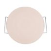 Picture of Round Pizza Stone with Metal Serving Rack 15in