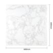 Picture of Bolero Square Marble Effect Tabletop White 600mm