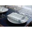 Picture of Duni Bistro Towel Napkin 38x54cm Granite Grey Check on White (Pack 250) - CY524