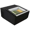 Picture of CombiSteel Operating Side Opens Ice Cream Display CounterTop BLACK