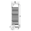 Picture of CombiSteel Solid Door Fridge 1 White Door 350 Litre