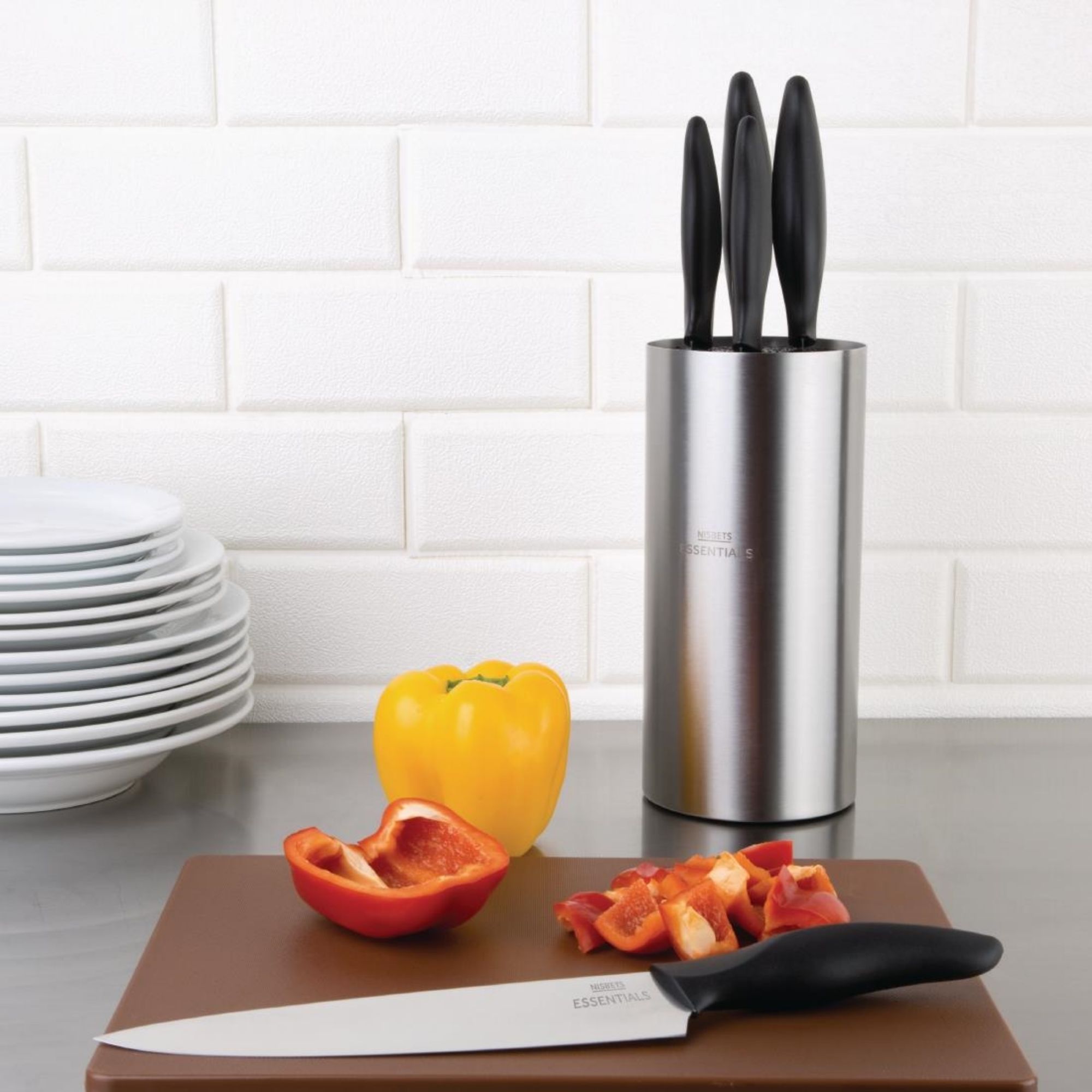 Picture of Nisbets Essentials Knife Block and Knives Set