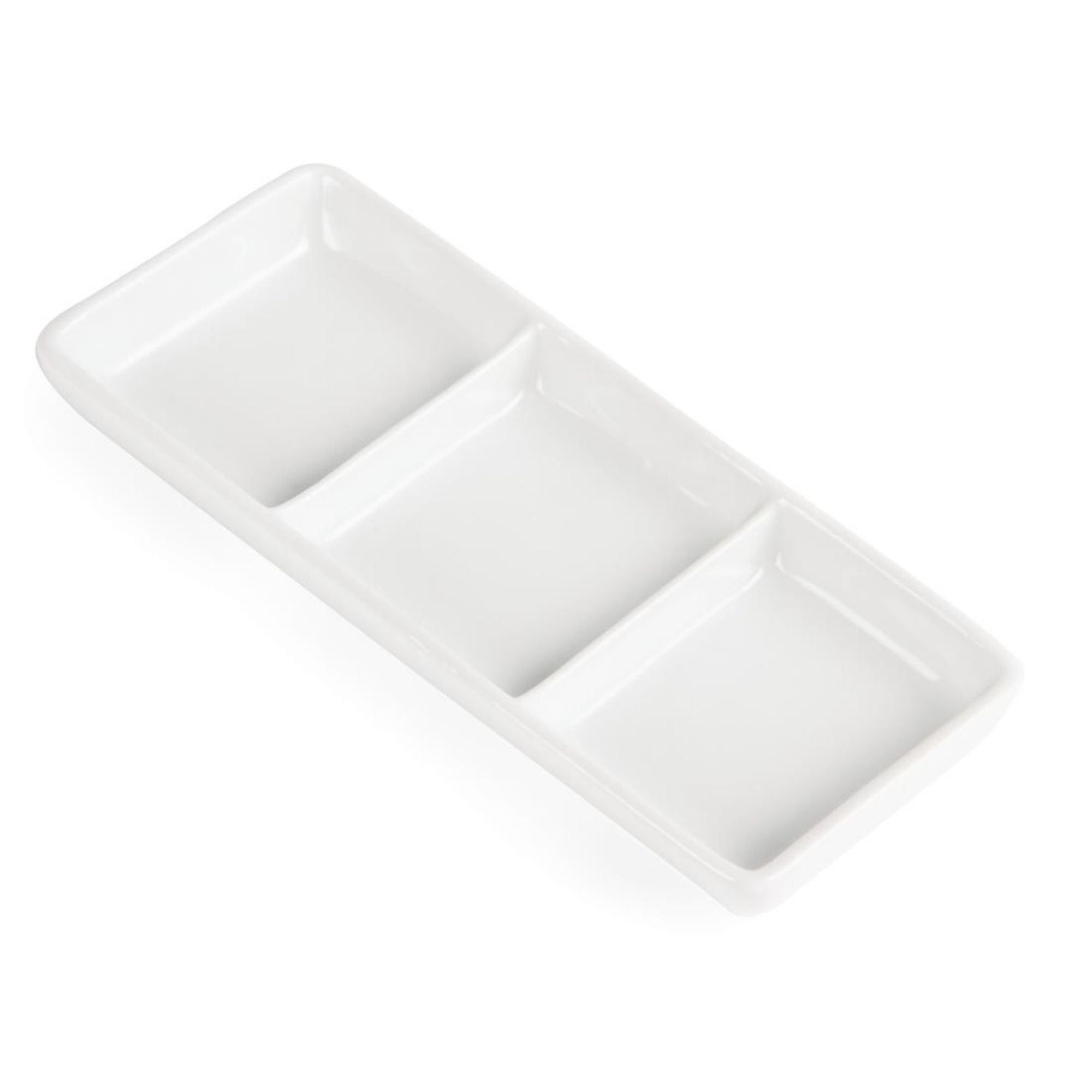 Picture of Olympia Whiteware 3 Section Dishes (Pack of 12)