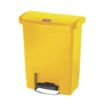 Picture of Rubbermaid Slim Jim Front Step-On Pedal Bin 30Ltr - Yellow