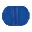 Picture of Olympia Kristallon Small Polycarbonate Compartment Food Trays Blue 322mm