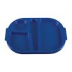 Picture of Olympia Kristallon Small Polycarbonate Compartment Food Trays Blue 322mm