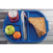 Picture of Olympia Kristallon Small Polycarbonate Compartment Food Trays Blue 322mm
